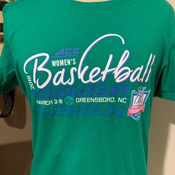 Champion 2016 ACC women’s basketball tournament. Greensboro NC. Size large green - Picture 3 of 6